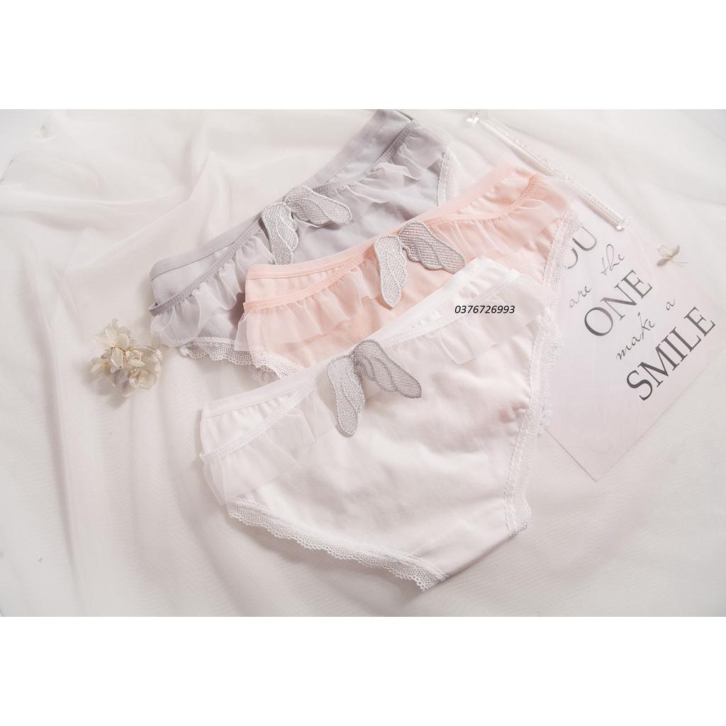 Quần Lót Nữ Cotton Đôi Cánh Thiên Thần Nhấp Nháy Ba Chiều . Hàng Loại Đẹp.