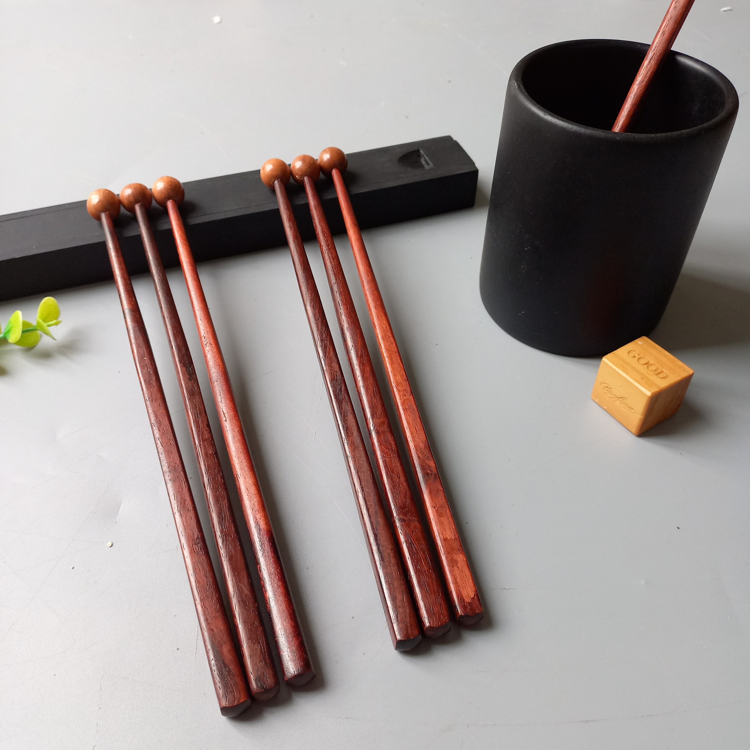 Que Gỗ Khuấy Cà Phê, Đồ Uống Nóng Lạnh, 20cm