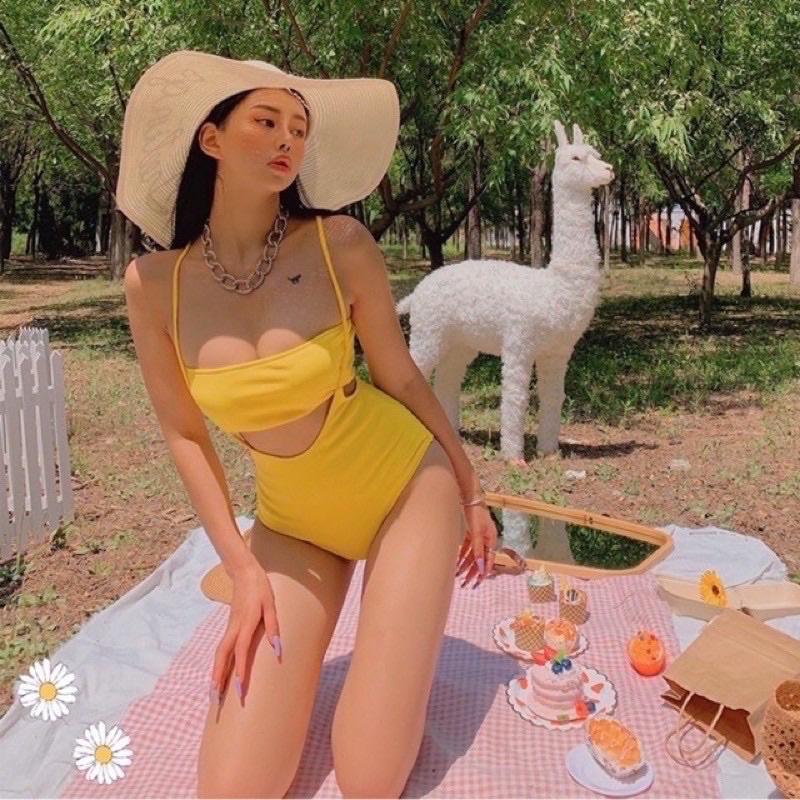 Bikini form ống vàng cách điệu sexy siêu đẹp