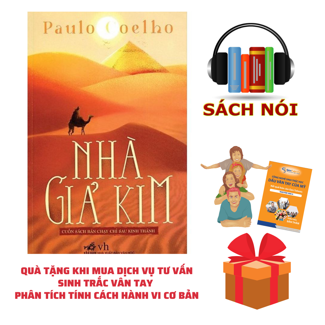 Hình ảnh Quà Tặng Sách Nói: Nhà Giả Kim - Kèm Dịch Vụ Sinh Trắc Vân Tay – Phân Tích Tính Cách Hành Vi Cơ Bản