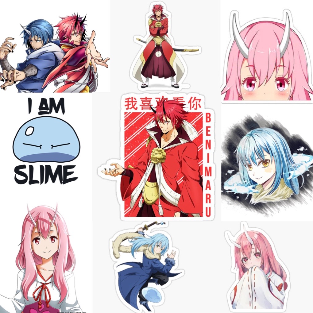 Ảnh Sticker Tensei Shitara Slime Datta ken 30-60 cái ép lụa khác nhau