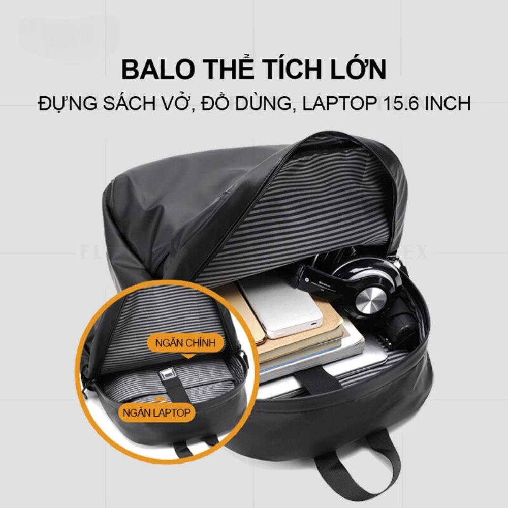 Balo laptop nam nữ cao cấp BH Kids , Vải oxford chống nước, chống sốc, siêu nhẹ - CH109