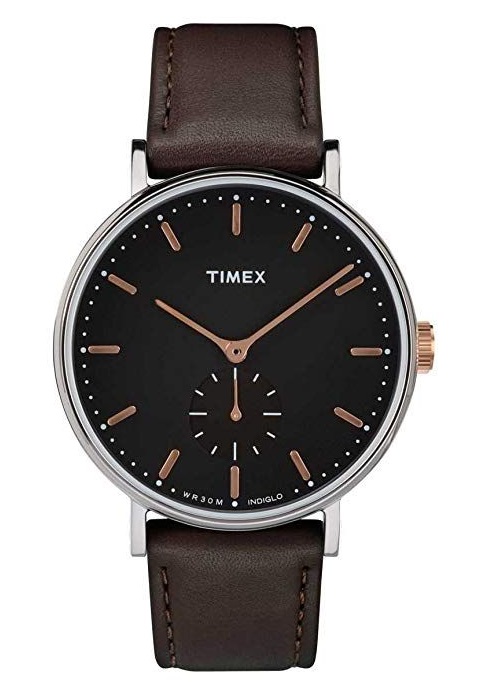 Đồng hồ Nam dây da Timex Fairfield Sub-Second 41mm TW2R38100