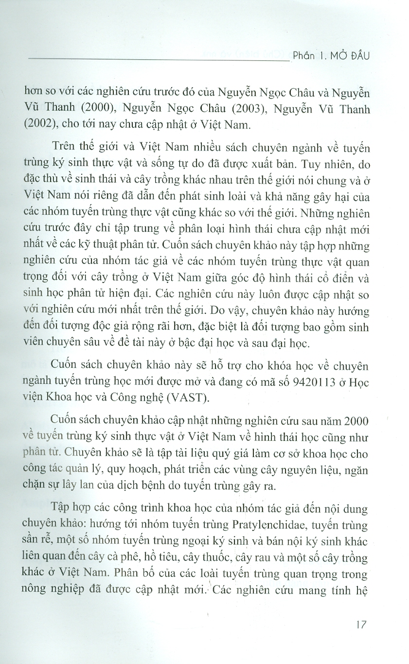 Nhóm Tuyến Trùng Quan Trọng Trong Nông Nghiệp Ở Việt Nam (Bìa Cứng)