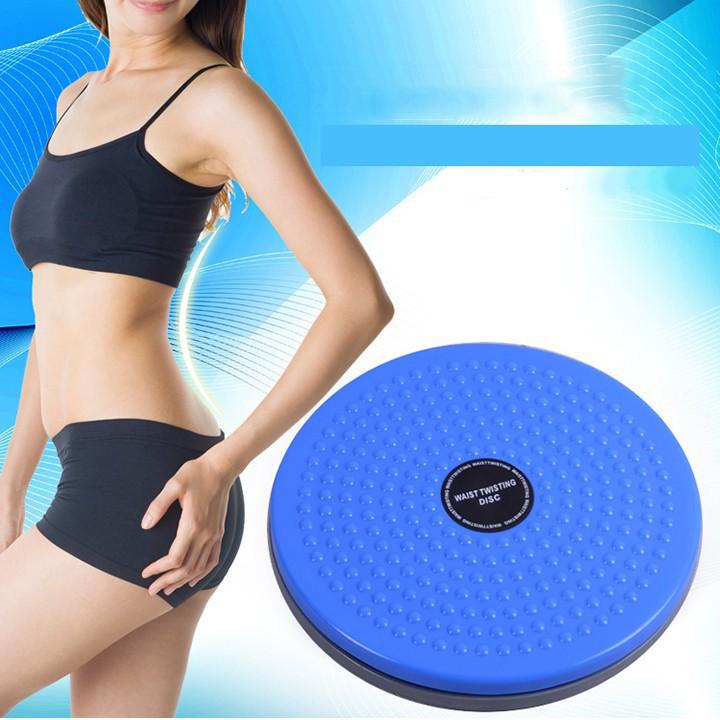 Đĩa xoay eo tập thể dục 360 độ bàn xoay tập cơ bụng cho eo thon tại nhà và phòng gym có hạt massage bàn chân cực tốt