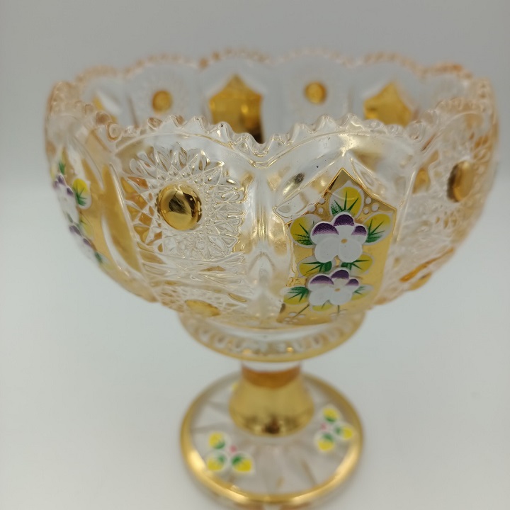 Chân Bồng Pha Lê Mạ Vàng Phong Cách Royal Sang Trọng