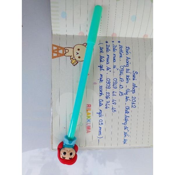 Combo 10/20 cây bút gel mực xanh, tím cute siêu dễ thuơng dành cho bé học sinh tiểu học,sinh viên,nhân viên văn phòng.