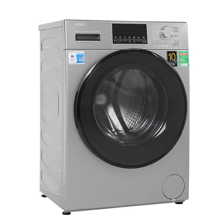 Máy giặt Aqua Inverter 9 kg AQD-D900F-S - HÀNG CHÍNH HÃNG - chỉ giao hàng TP.HCM