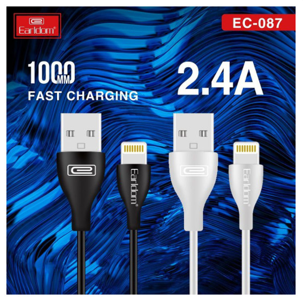 Dây Cáp Sạc Earldom 1M chân Micro - Type C - Lightning EC-087 -HÀNG CHÍNH HÃNG 100% (Giao màu ngẫu nhiên)