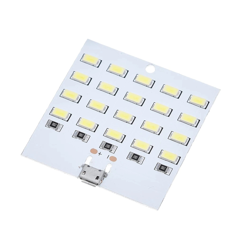 Tấm Đèn Led 20 Bóng Led Khẩn Cấp Ban Đêm Với Cổng Nguồn Micro USB Siêu Sáng 5V 430mA ~ 470mA Chất Lượng Cao