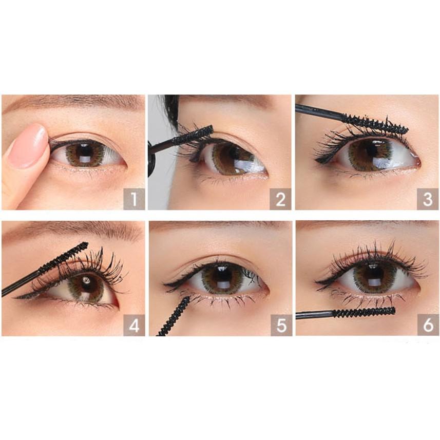 Mascara dài mi She Loves Lengthening chống nước sợi lụa 3D màu đen chuốt mi 6ml