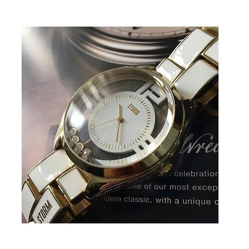 Đồng hồ đeo tay Nữ hiệu STORM PIZAZ GOLD WHITE