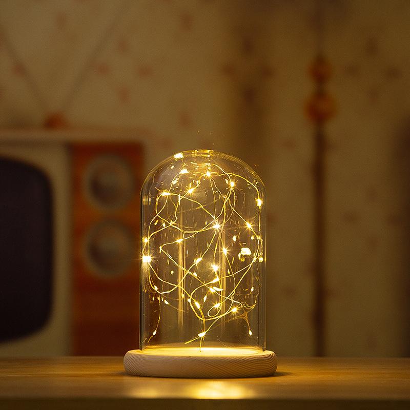 Đế Gỗ Trưng Bày Đèn Led Trang Trí Nhà Cửa