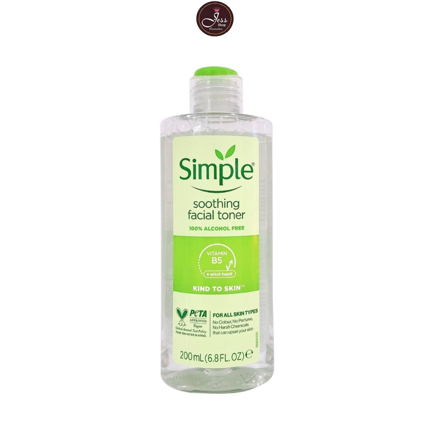 Nước Hoa Hồng Simple Soothing Facial Toner 200ml