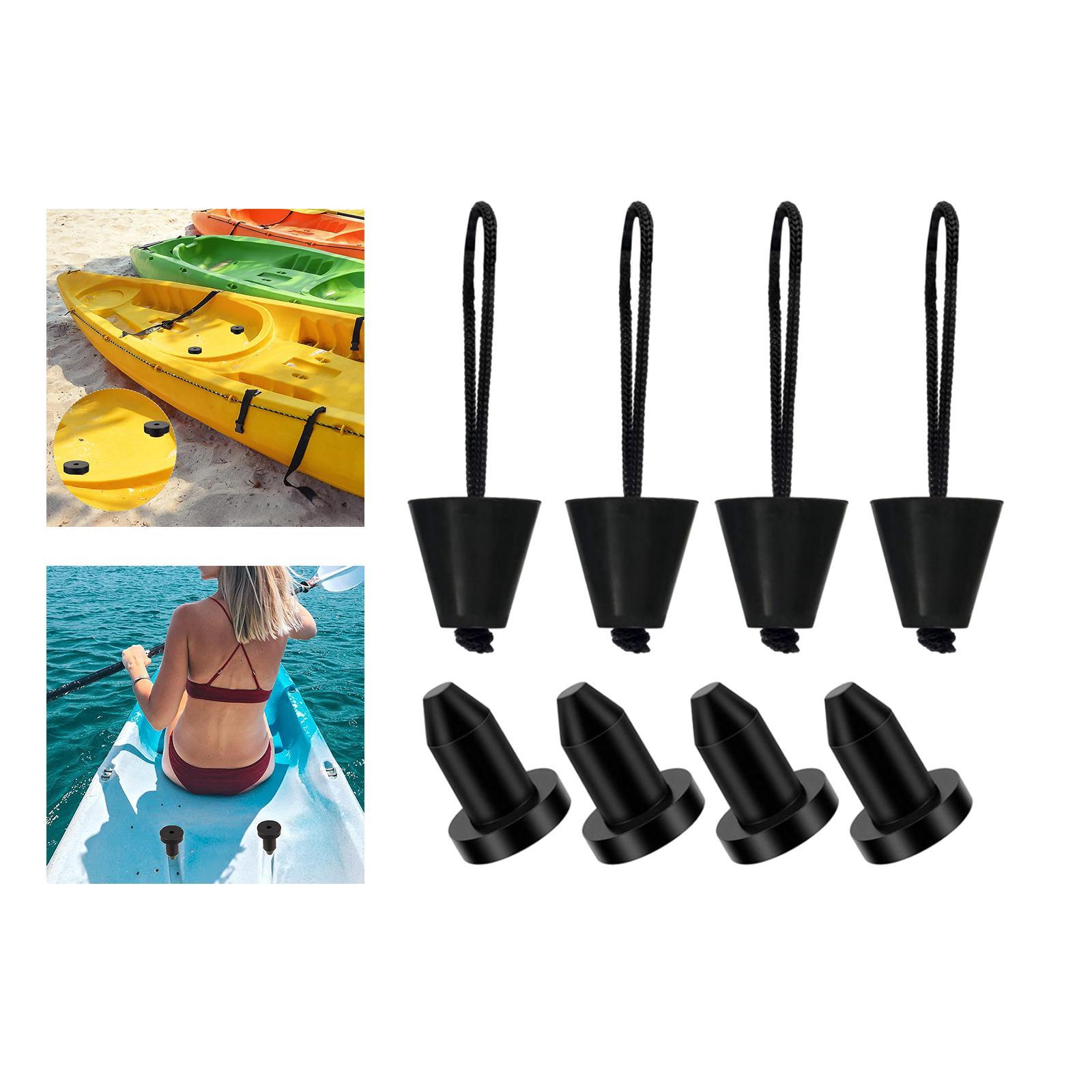 8x Kayak Scupper Plug Kayak Drain Plug Accessories Supplies Silicone Drain Holes Stopper Bung for Raft Fishing Boat Canoe