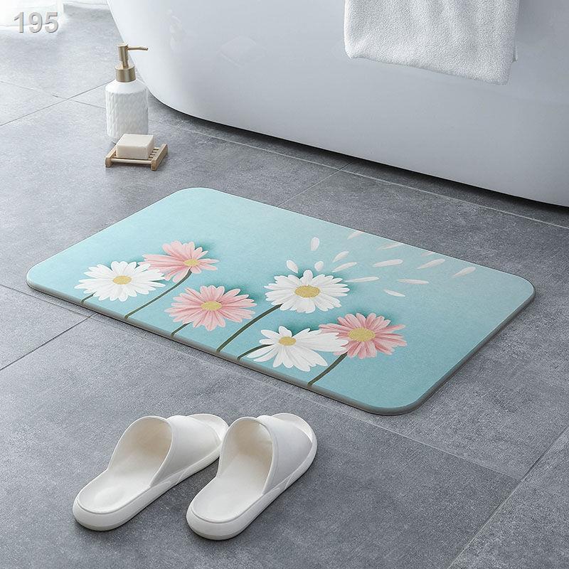 Net red ins nhỏisy tảo cát thảm thấm nước chống trượt phòng tắm bùn diatom nhà vệ sinh khô nhanh