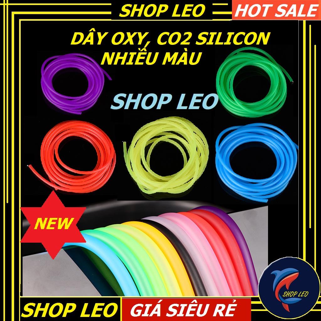 Dây sủi oxy, dây Co2 silicon mềm chống gập nhiều màu- Dây Dosing nhiều màu sắc-châm vi lượng hồ thủy sinh-shopleo