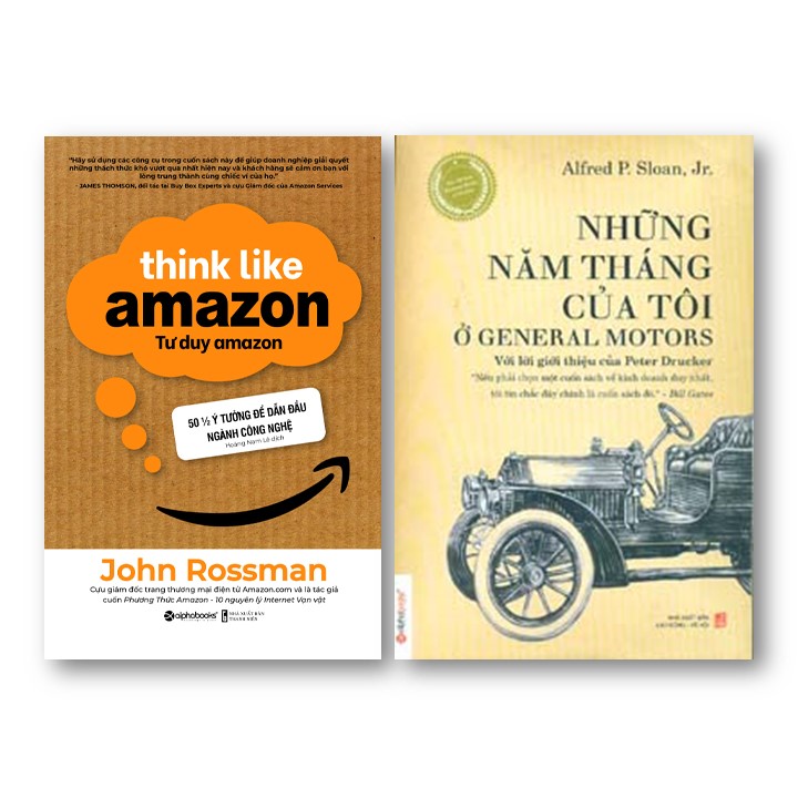 Combo Sách Hay Về Bài Học Kinh Doanh: Những Năm Tháng Của Tôi Ở Motor General + Tư Duy Amazon - 50 ½ Ý Tưởng Để Dẫn Đầu Ngành Công Nghệ