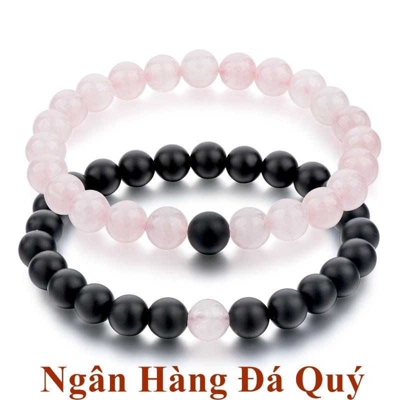 Bộ Vòng Thạch Anh Hồng Mix Onyx Tự Nhiên