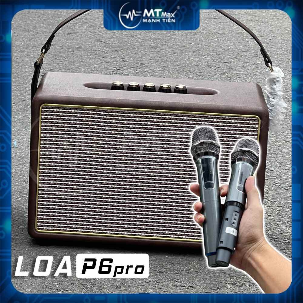 Loa karaoke bluetooth P4 Pro tặng 2 micro không dây (Hàng Chính Hãng )