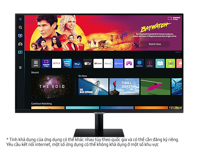 Màn hình thông minh Samsung M7 UHD LS32BM700UEXXV ( 32 Inch ( 3,840 x 2,160 ) / VA / 60Hz / 4ms / HĐH Tizen / Wifi Display / HDMI / USB Hub / USB-C Charging Power 65W / Bluetooth / Wifi 5 / Loa ) - Hàng Chính Hãng