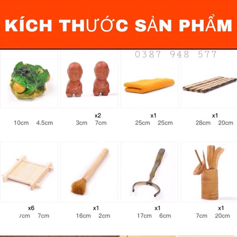 Bàn trà điện thông minh đa năng cao cấp cảm ứng tự động bơm nước Khung gỗ 92cm,Bộ bàn trà đạo mặt nan màu nâu