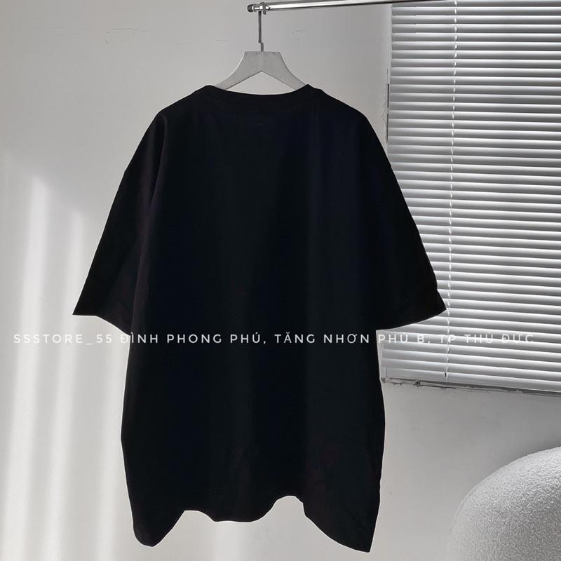 Áo thun tay ngắn cổ tròn màu đen OFFONFFC cô gái vải cotton mềm mịn thoáng mát form rộng unisex nam nữ - SSSTore