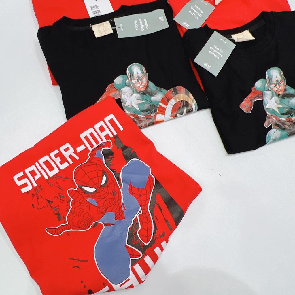 SET 2 BỘ ĐÙI BÉ TRAI SPIDERMAN 9 MÀU ĐỎ ĐEN