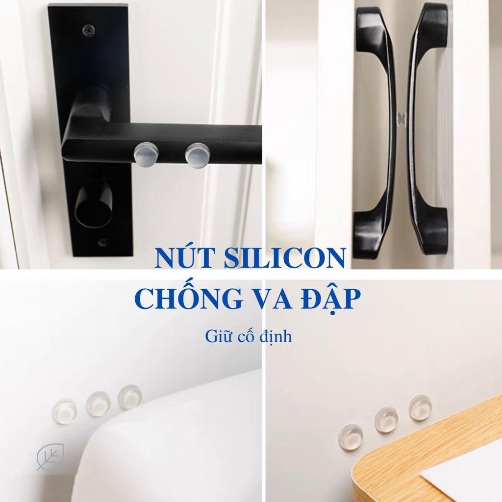 10 Nút Đệm Trong Suốt Silicone Tự Dán, Tiện Dụng Giúp Chống Va Đập Cánh Cửa, Đồ Đạc Trong Gia Đình, TakyHome 1750