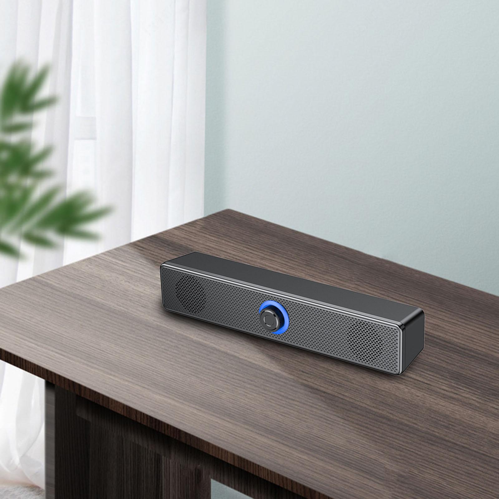 Sound Bar Wired Bluetooth Speaker 3D Bass Stereo Sound for PC Tablets Gaming
