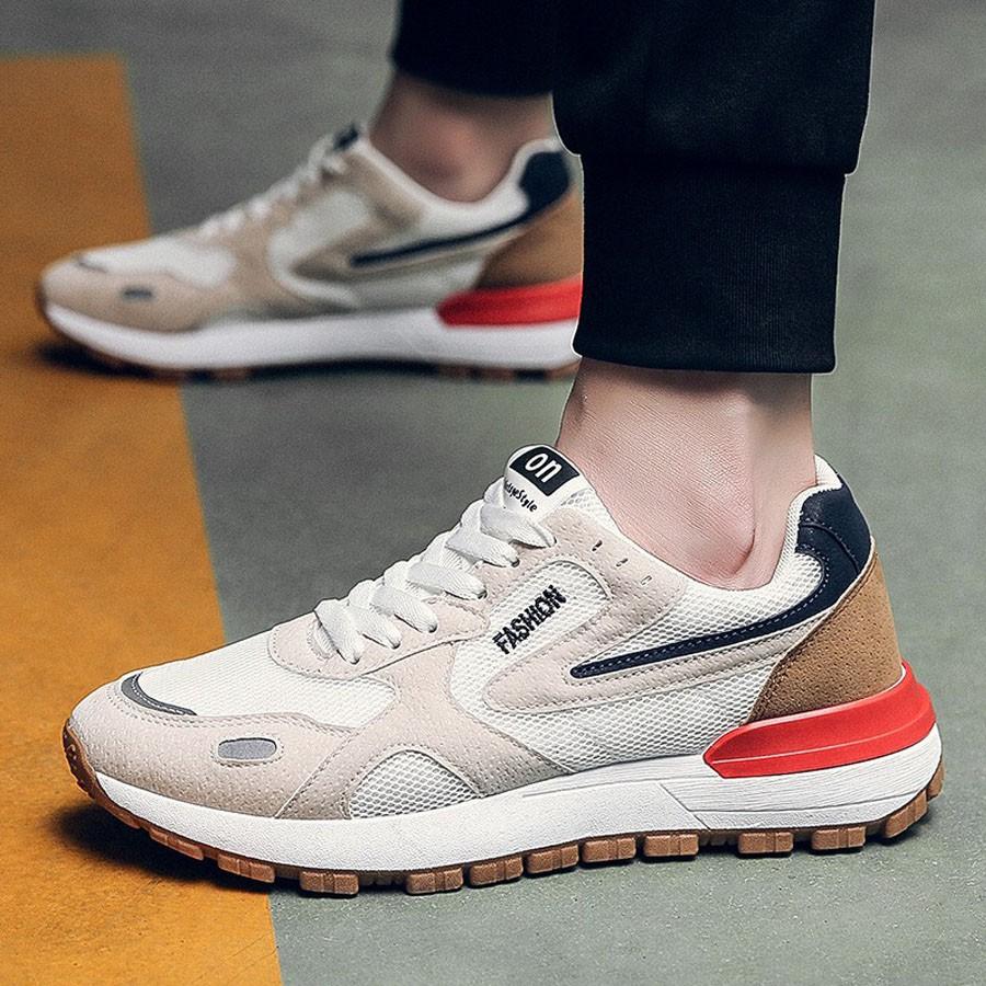 Giày Thể Thao Sneaker Nam Phiên Bản Giới Hạn - Da PU cao cấp mềm mại, kết hợp vải sợi thoáng khí bền