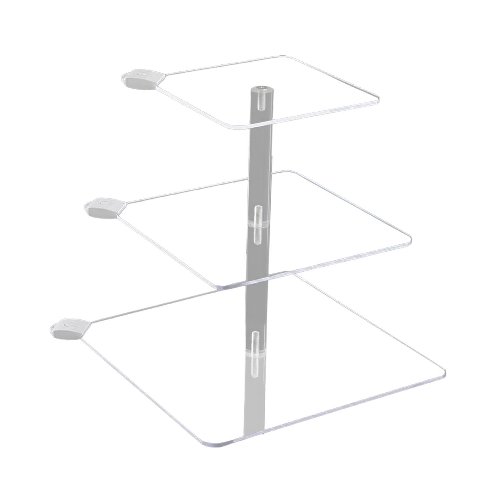 Cake Stand 3 Tier Cupcake Holder with Light Riser Display Stand Party Decor Acrylic Cupcake Stand Dessert Stand for Table Event Cookie Cake
