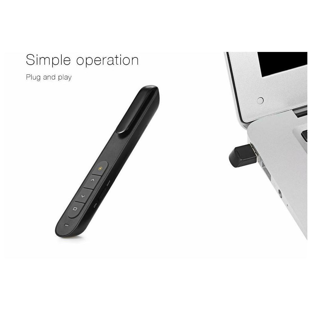 2xWireless Presenter Pen 2.4GHz USB RF Handheld Remote Control Pointer Pen