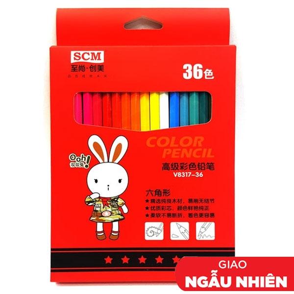 Chì 36 Màu SCM V8317-36 (Mẫu Bìa Giao Ngẫu Nhiên)