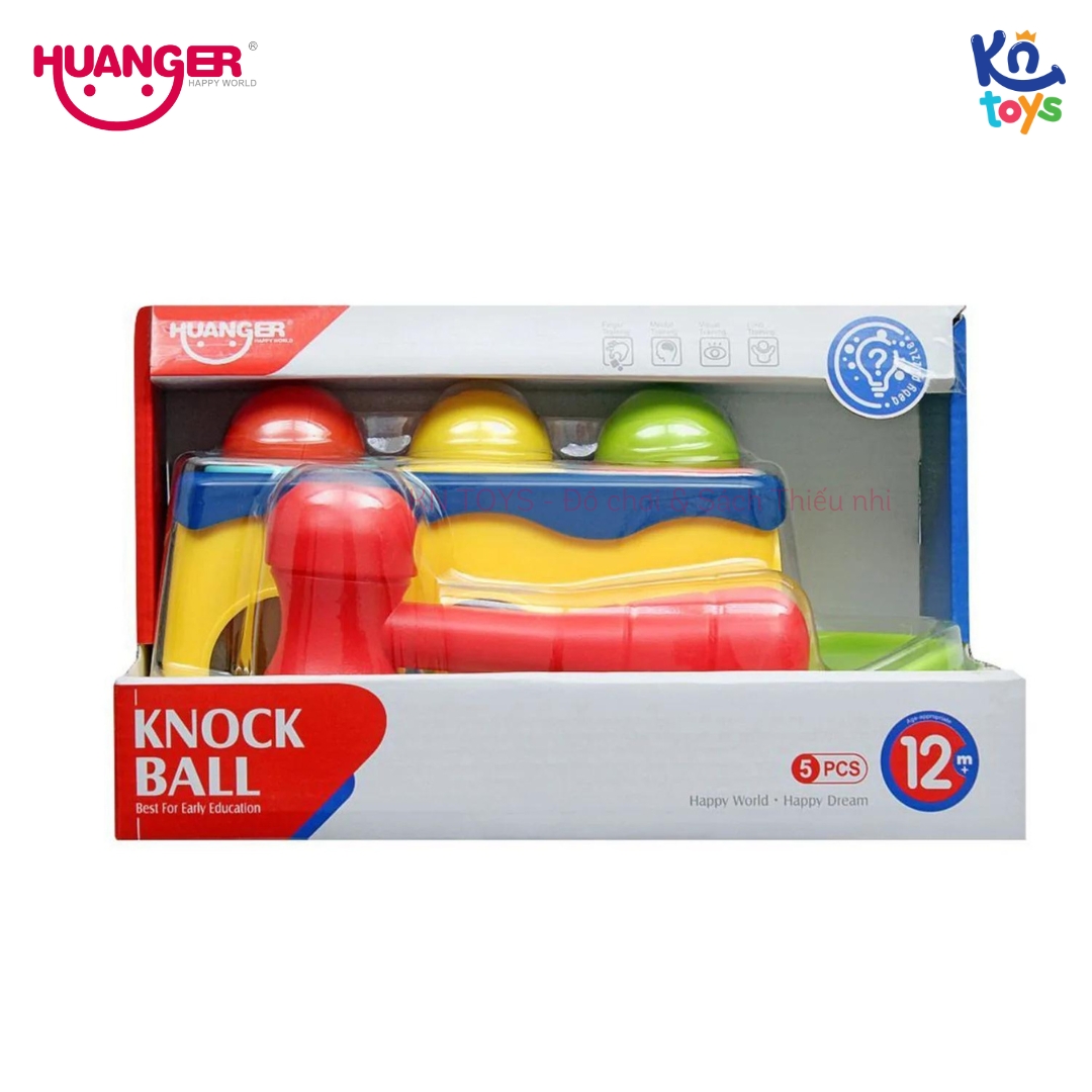 Đồ Chơi Đập Bóng HUANGER Knock Ball HE0290 – Gõ Bóng Lăn Cho Bé Từ 12 Tháng Tuổi