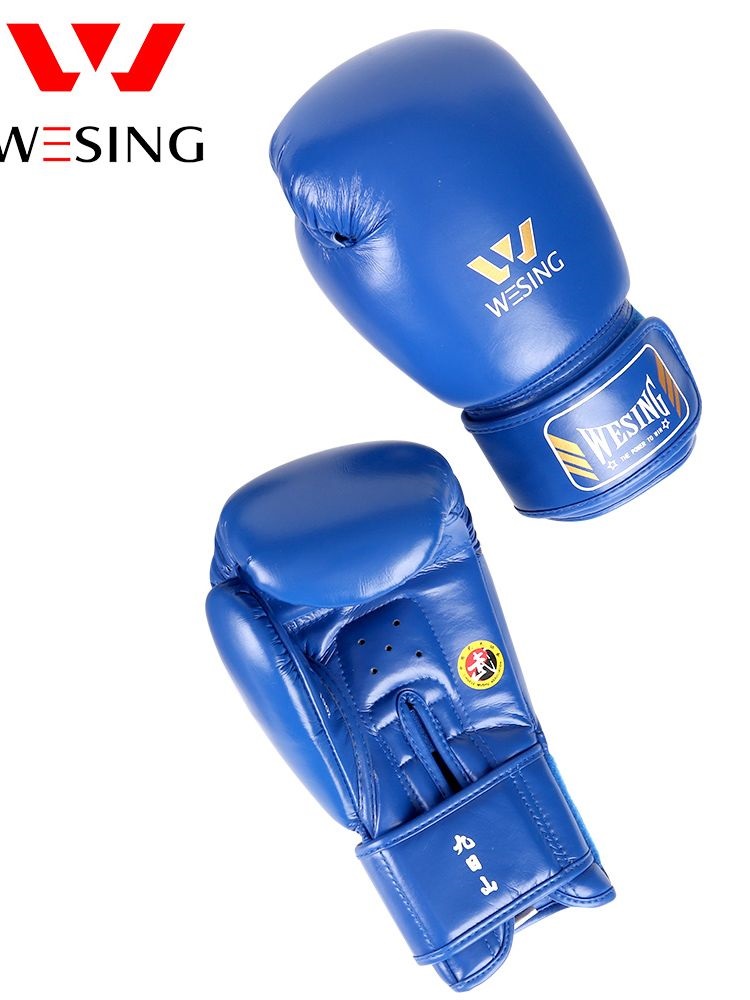 Găng Tay Wesing Microfiber Leather Xanh - Boxing/ MuayThai/ Kickboxing Training