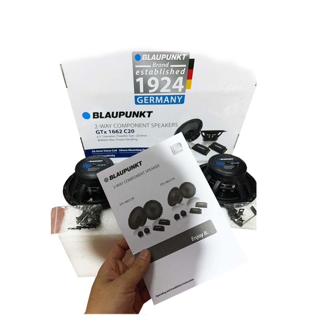 Bộ 4 Loa Ô Tô Kèm Phân Tần Blaupunkt GTX 1662 C20 Hàng loại 1 Âm Thanh Sắc Nét Dành Riêng Cho Người Am Hiểu