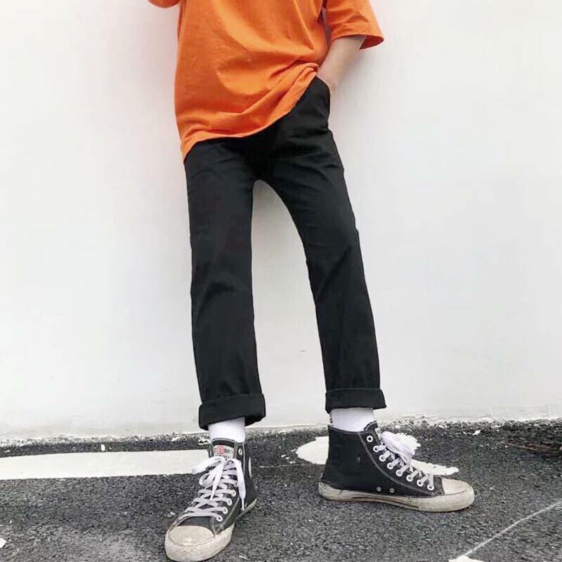Quần kaki baggy basic pants