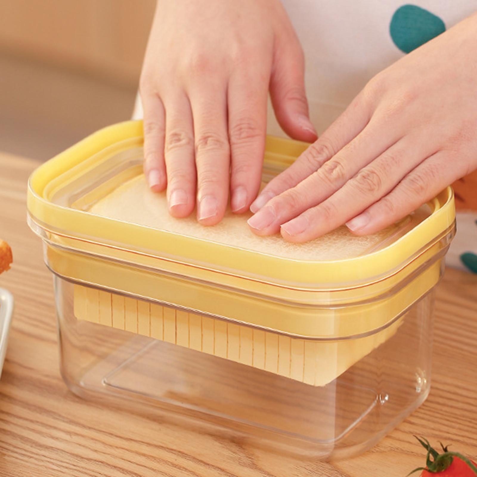 2 in 1 Clear Butter Container Cheese Keeper with Sealed Lid