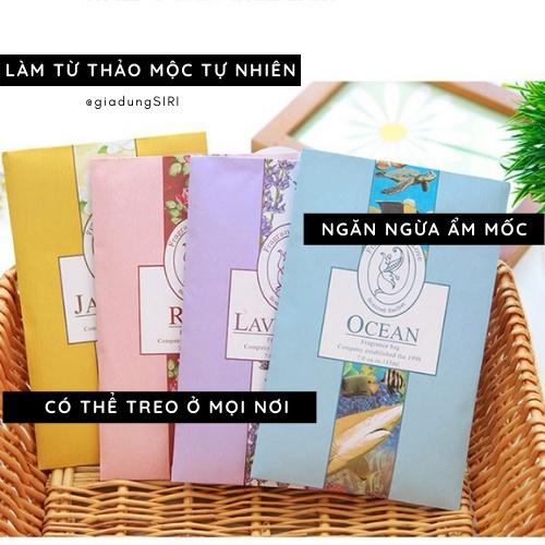 Túi Thơm Thảo Mộc Treo Tủ Quần Áo, Nhà Tắm, Xe Oto Giúp Khử Mùi Hôi, Chống Thấm Mốc, An Toàn Không Độc Hại