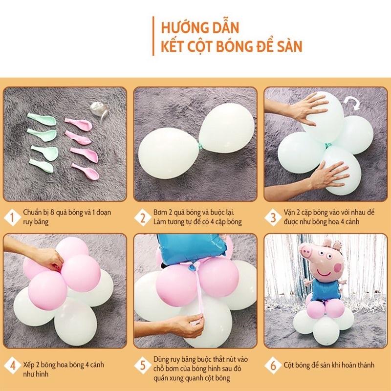 Set bóng trang trí sinh nhật Handmade kiểu Hàn Quốc cho tiệc đầy tháng, sự kiện, sinh nhật