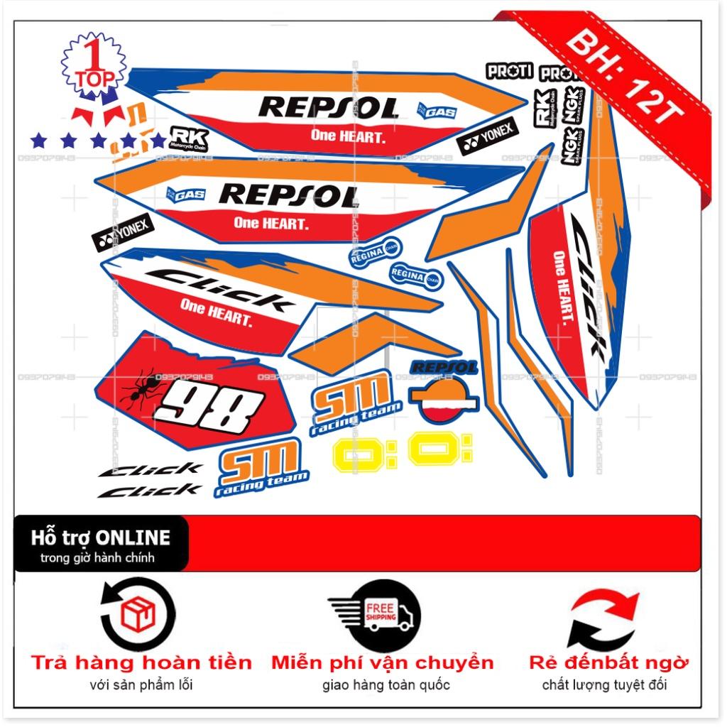 Tem rời dành cho Click repsol xanh