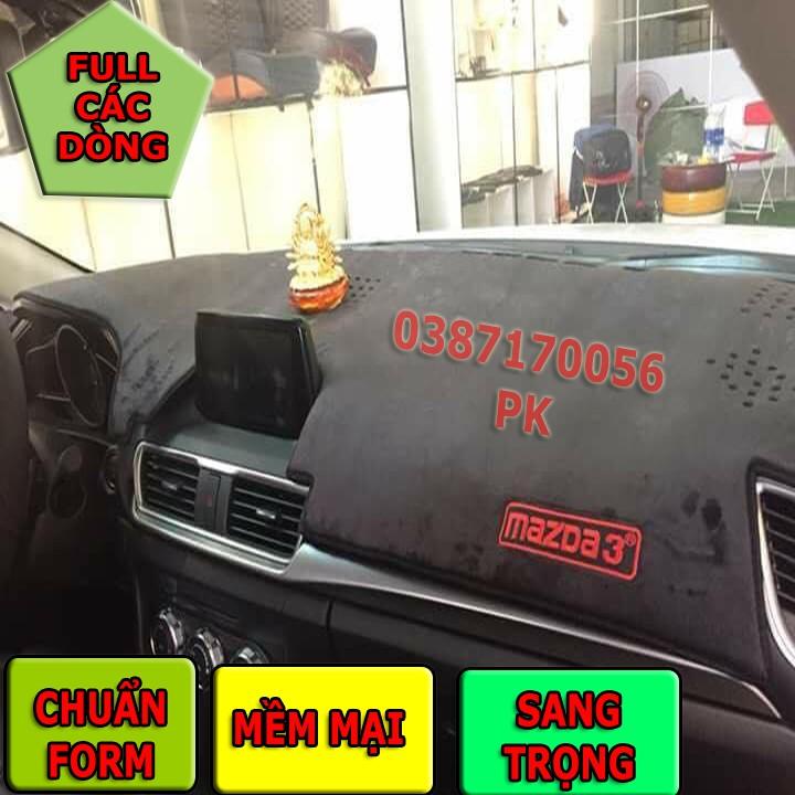 THẢM TAPLO NHUNG XE MAZDA3 – CHỐNG TRƯỢT – CHỐNG NÓNG HIỆU QUẢ - CHUẨN FORM