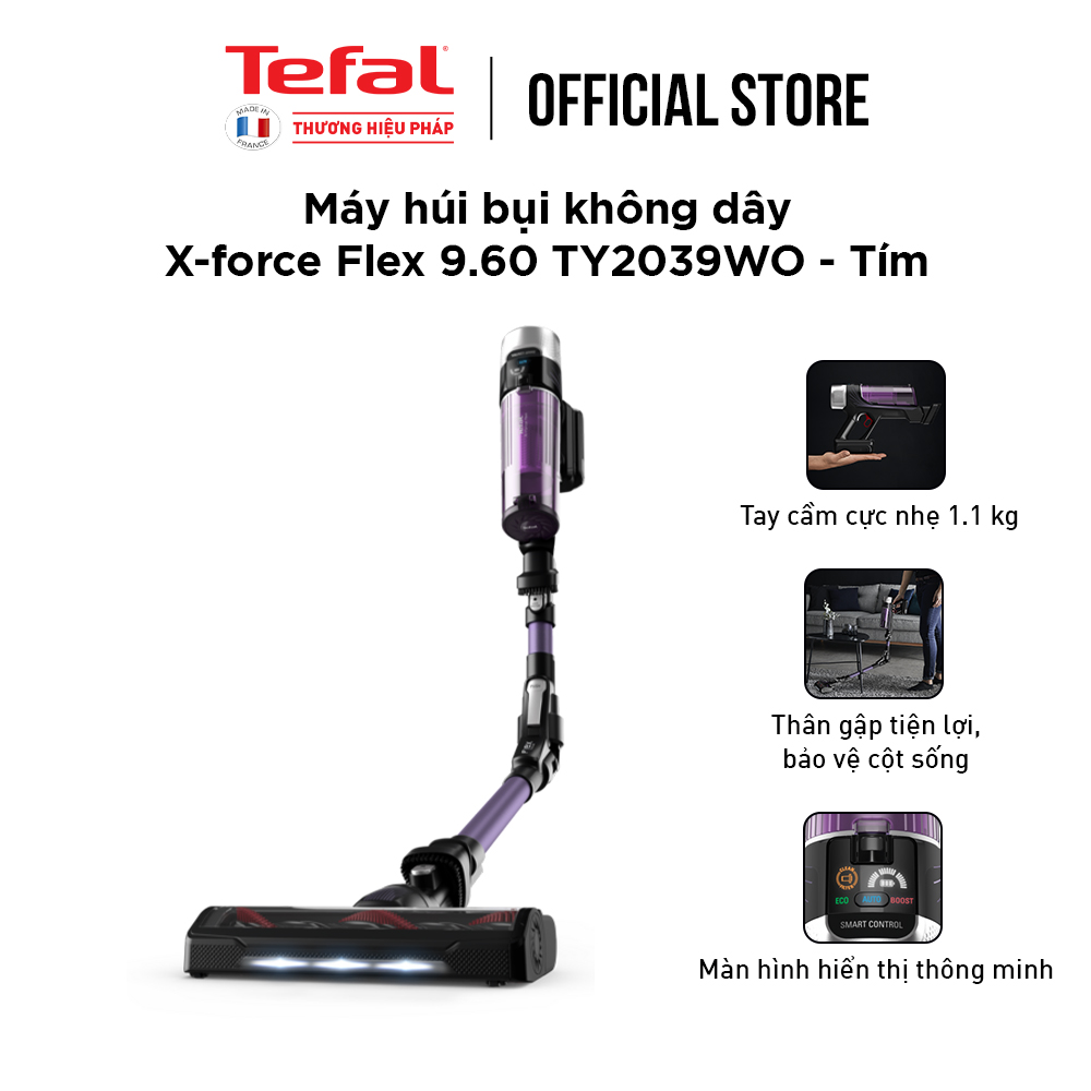 Máy húi bụi không dây X-force Flex 9.60 TY2039WO - Tím - Hàng chính hãng