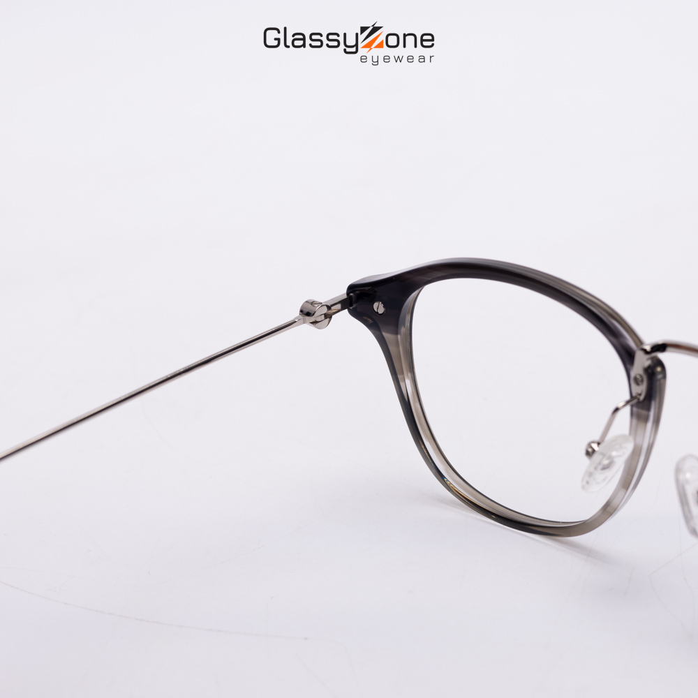 Gọng kính cận, Mắt kính giả cận kim loại Form Oval thời trang Nam Nữ Avery Wilkie - GlassyZone