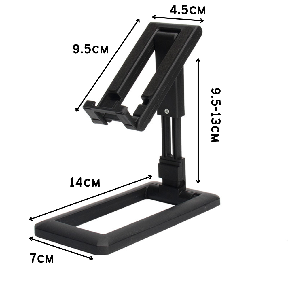 Giá đỡ điện thoại, máy tính bảng để bàn gấp gọn đa năng chất liệu nhựa cao cấp, kệ đỡ kim loại chống gỉ