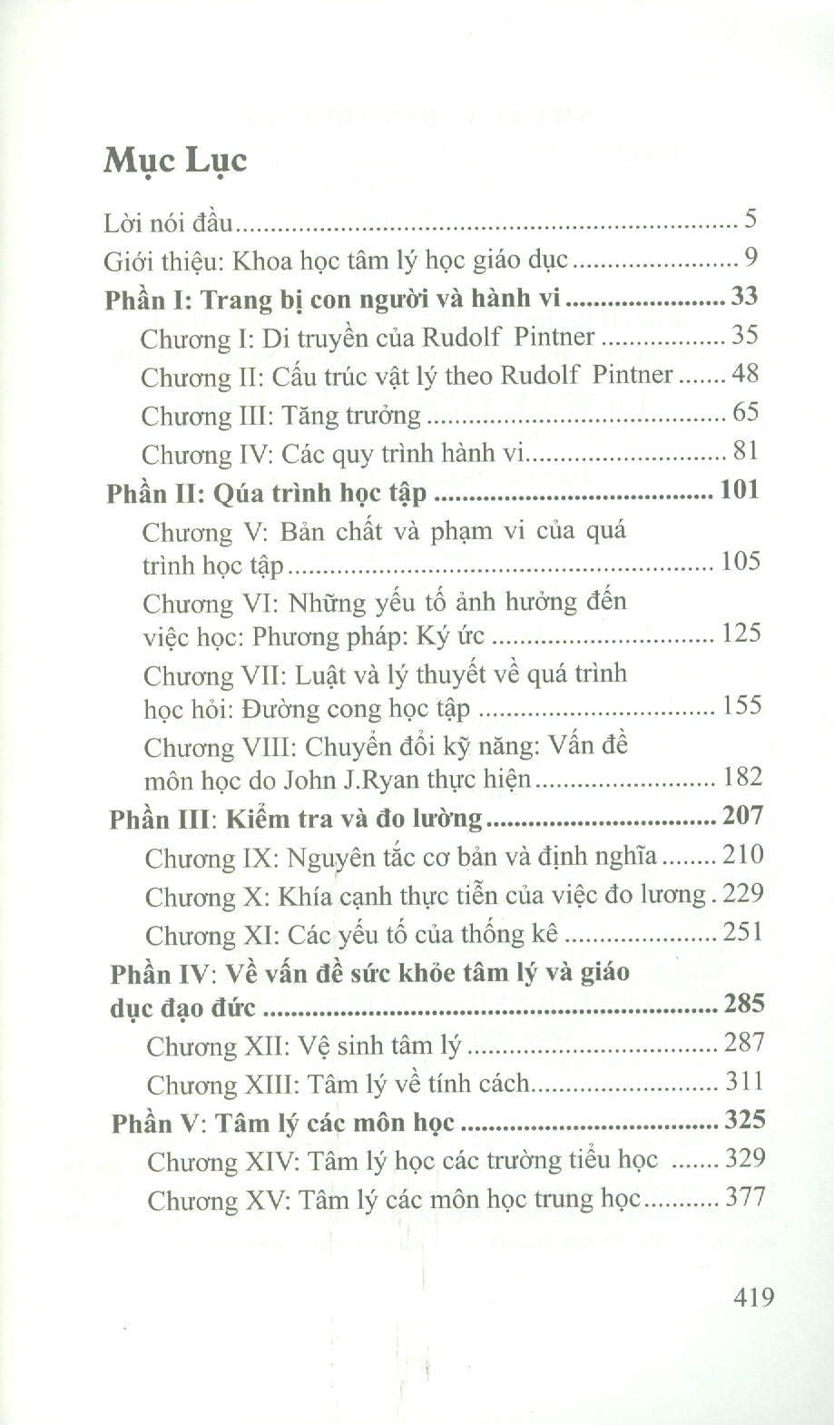 Tâm Lý Học Giáo Dục -
