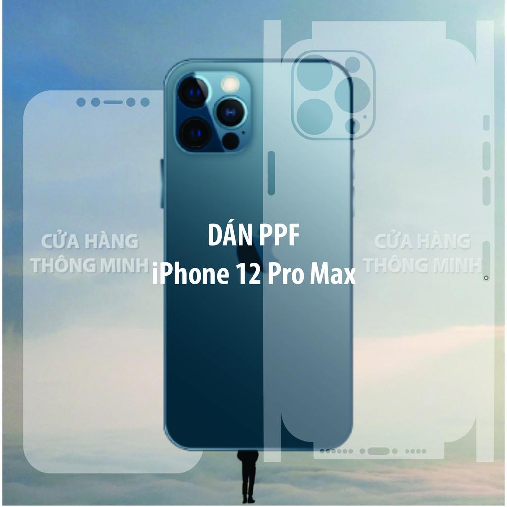 Dán PPF mặt trước, mặt sau, màn hình, mặt lưng iPhone 12 Pro Max, 12 Pro, 12 và 12 Mini Full viền