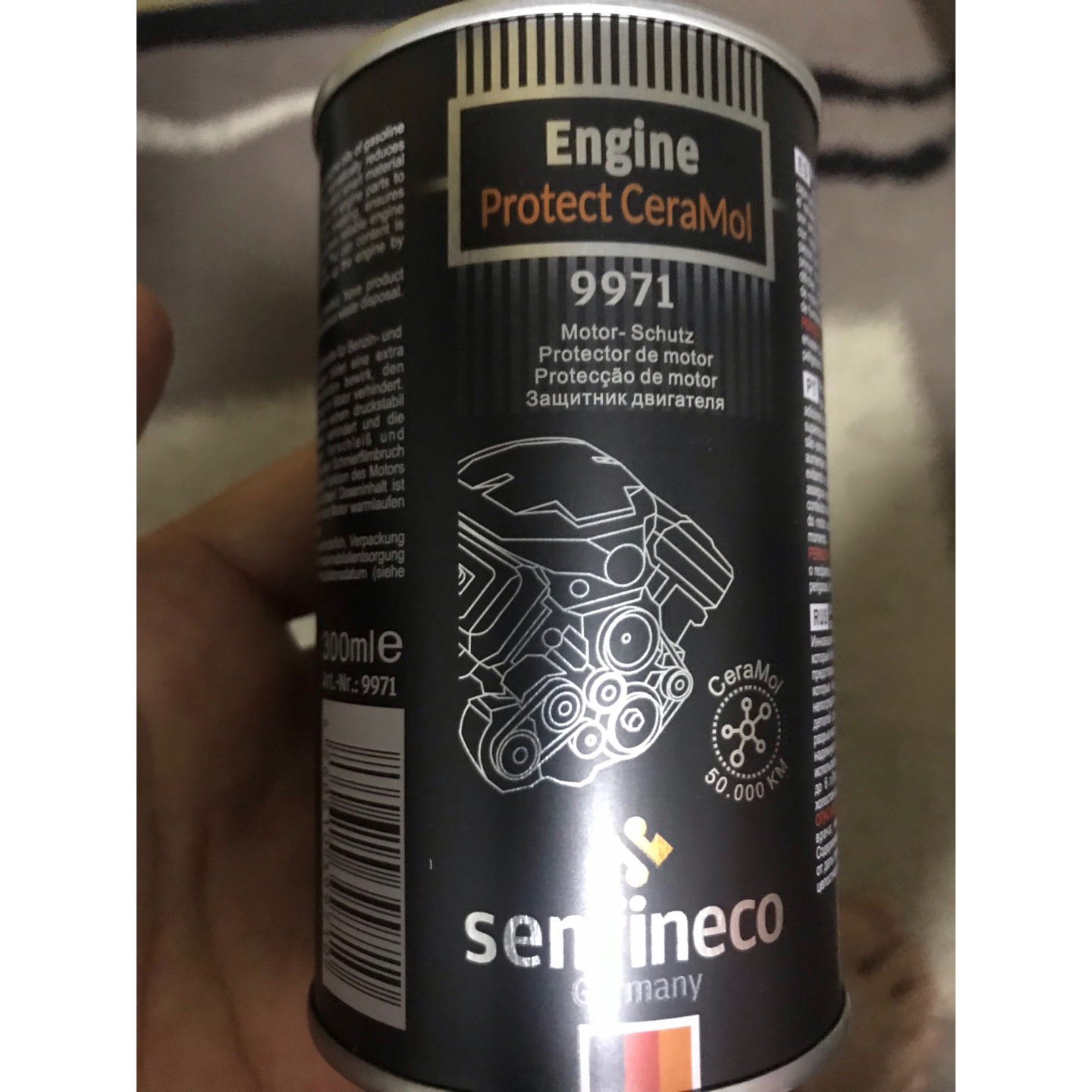 Phụ Gia Động Cơ Với Chất Ceramol Senfineco 9971 – 300ML Engine Protector CeraMol (Cao Cấp)