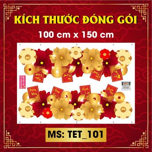 DECAL TRANG TRÍ TẾT NGUYÊN ĐÁN 2022 COMBO SỐ 18